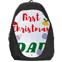 First Christmas As A Dad Backpack Bag by LemonPear