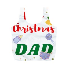 First Christmas As A Dad Full Print Recycle Bag (m) by LemonPear