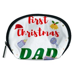 First Christmas As A Dad Accessory Pouch (medium) by LemonPear