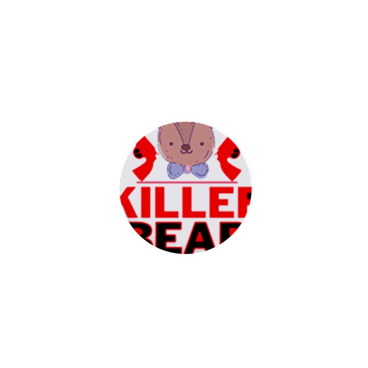 Killer Bear 1  Mini Buttons