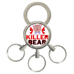 Killer Bear 3-ring Key Chain by LemonPear