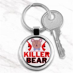 Killer Bear Key Chain (round) by LemonPear