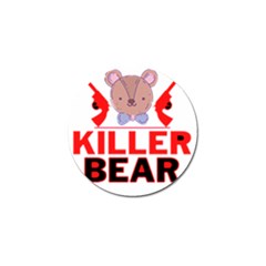 Killer Bear Golf Ball Marker by LemonPear