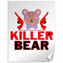 Killer Bear Canvas 12  X 16  by LemonPear