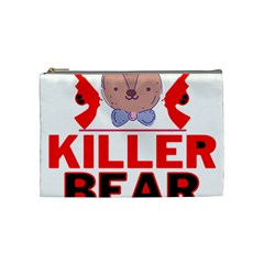 Killer Bear Cosmetic Bag (medium) by LemonPear