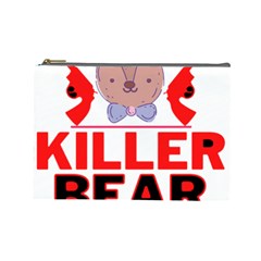 Killer Bear Cosmetic Bag (large) by LemonPear