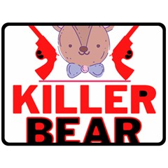 Killer Bear Double Sided Fleece Blanket (large)  by LemonPear