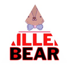 Killer Bear Wooden Puzzle Triangle by LemonPear