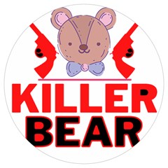 Killer Bear Round Trivet