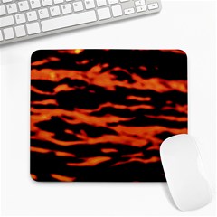 Red  Waves Abstract Series No9 Large Mousepads by DimitriosArt