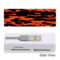 Red  Waves Abstract Series No9 Memory Card Reader (stick) by DimitriosArt