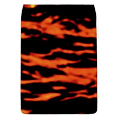 Red  Waves Abstract Series No9 Removable Flap Cover (l) by DimitriosArt