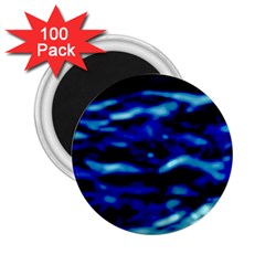 Blue Waves Abstract Series No8 2 25  Magnets (100 Pack)  by DimitriosArt