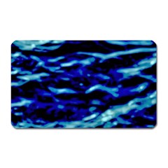 Blue Waves Abstract Series No8 Magnet (rectangular) by DimitriosArt