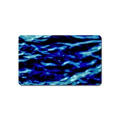 Blue Waves Abstract Series No8 Magnet (name Card) by DimitriosArt