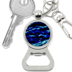 Blue Waves Abstract Series No8 Bottle Opener Key Chain by DimitriosArt