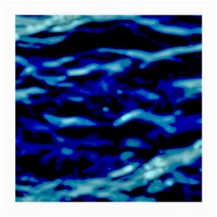 Blue Waves Abstract Series No8 Medium Glasses Cloth by DimitriosArt