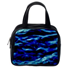 Blue Waves Abstract Series No8 Classic Handbag (one Side) by DimitriosArt