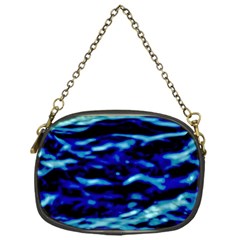 Blue Waves Abstract Series No8 Chain Purse (one Side) by DimitriosArt