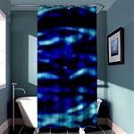 Blue Waves Abstract Series No8 Shower Curtain 36  x 72  (Stall)  Curtain(36 X72 ) - 33.26 x66.24  Curtain(36 X72 )