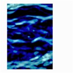 Blue Waves Abstract Series No8 Small Garden Flag (Two Sides) Front