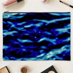 Blue Waves Abstract Series No8 Cosmetic Bag (xxxl) by DimitriosArt