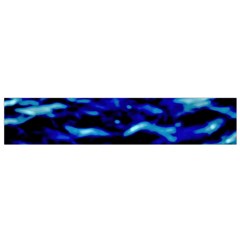 Blue Waves Abstract Series No8 Small Flano Scarf by DimitriosArt