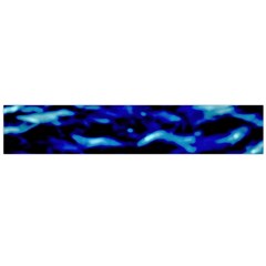 Blue Waves Abstract Series No8 Large Flano Scarf  by DimitriosArt