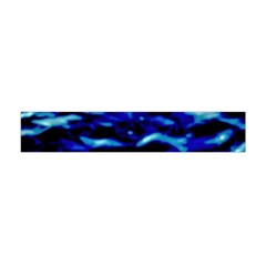 Blue Waves Abstract Series No8 Flano Scarf (mini) by DimitriosArt