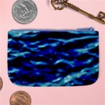 Blue Waves Abstract Series No8 Large Coin Purse Back