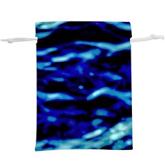 Blue Waves Abstract Series No8  Lightweight Drawstring Pouch (xl) by DimitriosArt