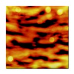 Red  Waves Abstract Series No5 Tile Coaster Front