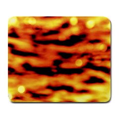 Red  Waves Abstract Series No5 Large Mousepads by DimitriosArt