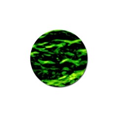 Green  Waves Abstract Series No3 Golf Ball Marker (10 Pack) by DimitriosArt