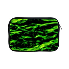 Green  Waves Abstract Series No3 Apple Ipad Mini Zipper Cases by DimitriosArt