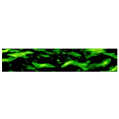 Green  Waves Abstract Series No3 Small Flano Scarf by DimitriosArt