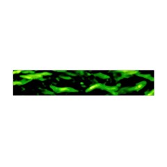 Green  Waves Abstract Series No3 Flano Scarf (mini) by DimitriosArt