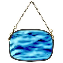 Blue Waves Abstract Series No4 Chain Purse (two Sides) by DimitriosArt