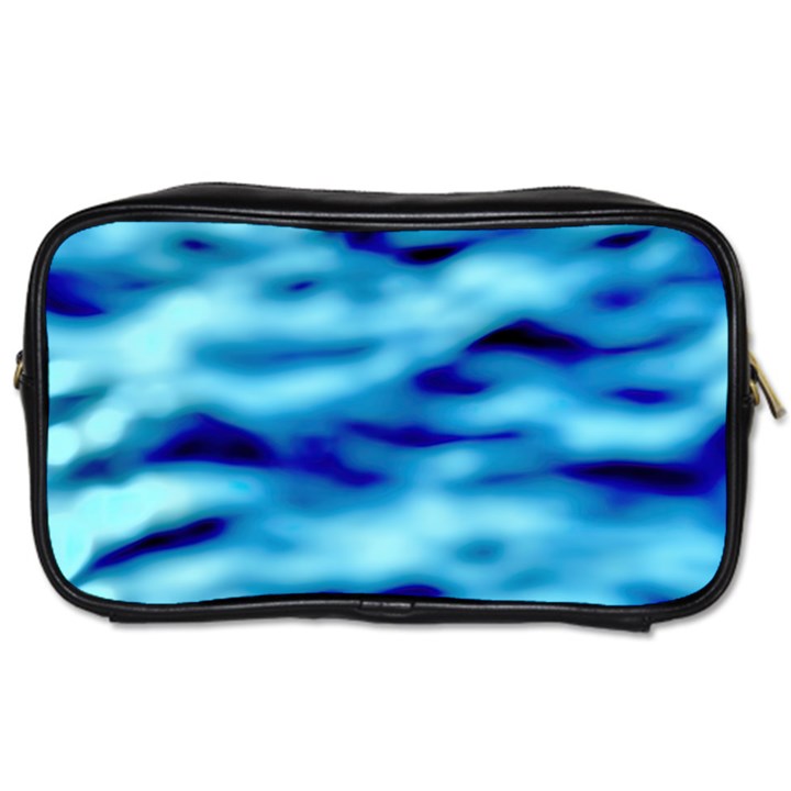 Blue Waves Abstract Series No4 Toiletries Bag (One Side)