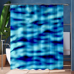 Blue Waves Abstract Series No4 Shower Curtain 60  X 72  (medium)  by DimitriosArt