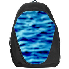 Blue Waves Abstract Series No4 Backpack Bag by DimitriosArt