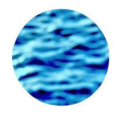 Blue Waves Abstract Series No4 Mini Round Pill Box (pack Of 5) by DimitriosArt