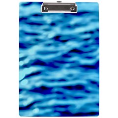 Blue Waves Abstract Series No4 A4 Clipboard by DimitriosArt