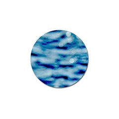 Blue Waves Abstract Series No5 Golf Ball Marker by DimitriosArt