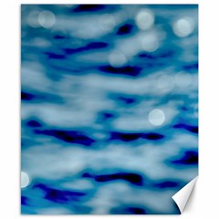 Blue Waves Abstract Series No5 Canvas 8  X 10  by DimitriosArt