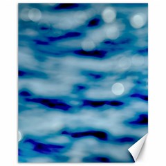 Blue Waves Abstract Series No5 Canvas 11  X 14  by DimitriosArt