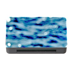 Blue Waves Abstract Series No5 Memory Card Reader With Cf by DimitriosArt