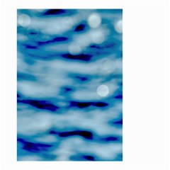 Blue Waves Abstract Series No5 Small Garden Flag (two Sides) by DimitriosArt