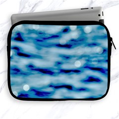 Blue Waves Abstract Series No5 Apple Ipad 2/3/4 Zipper Cases by DimitriosArt