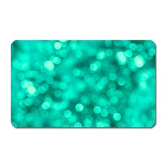 Light Reflections Abstract No9 Turquoise Magnet (rectangular) by DimitriosArt